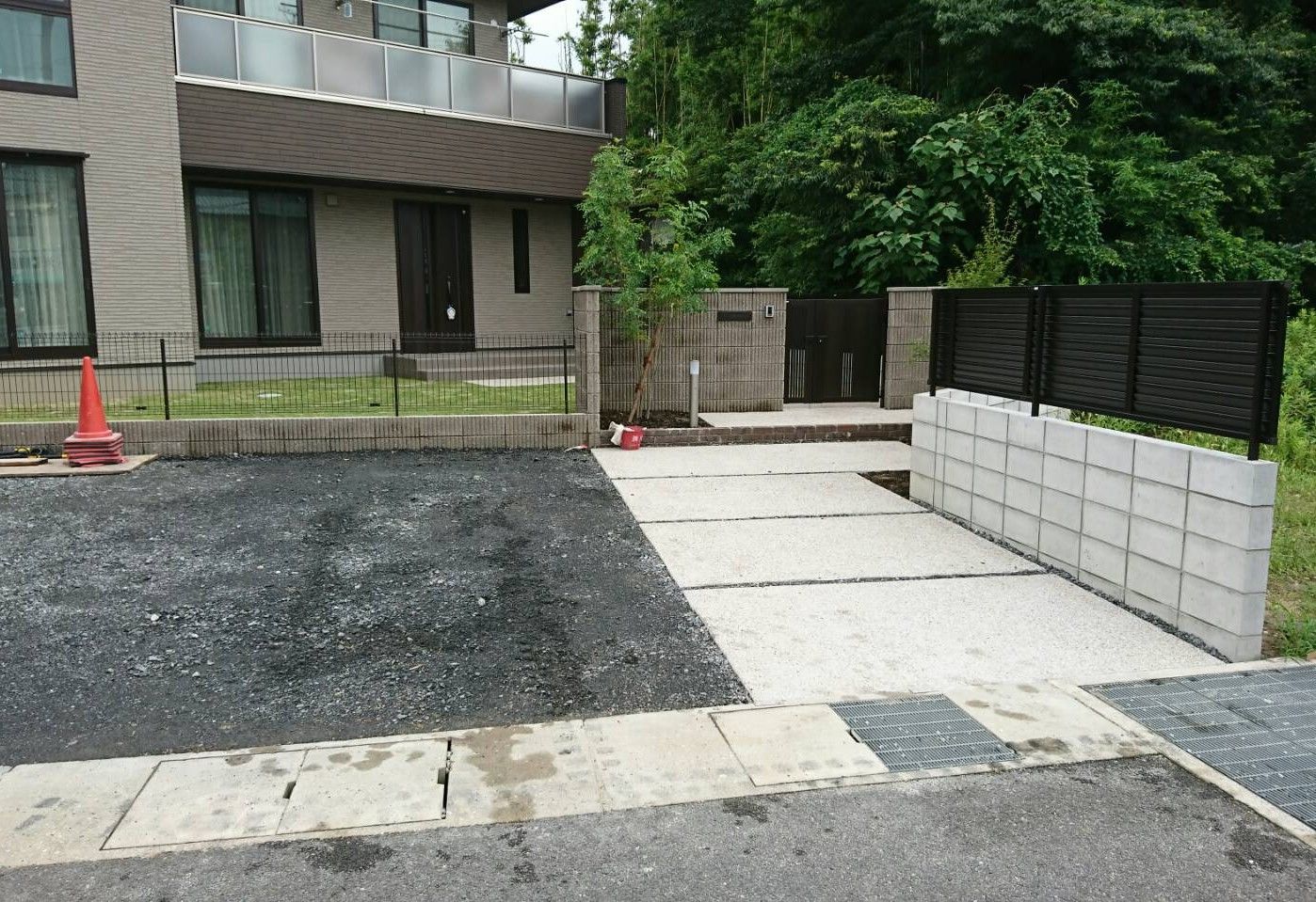 施工途中